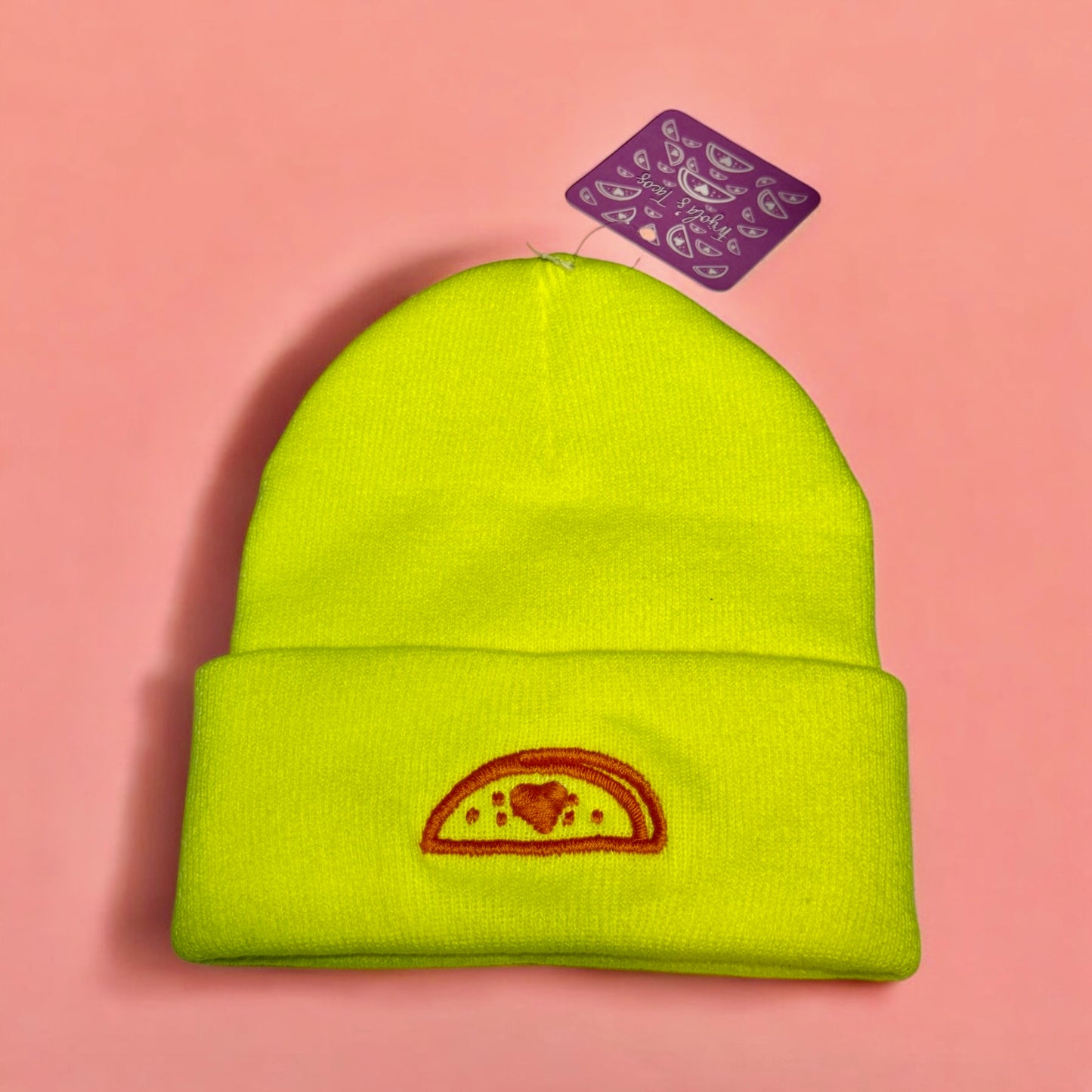 Taco Beanie - Hand stitched/ embroidered beanie