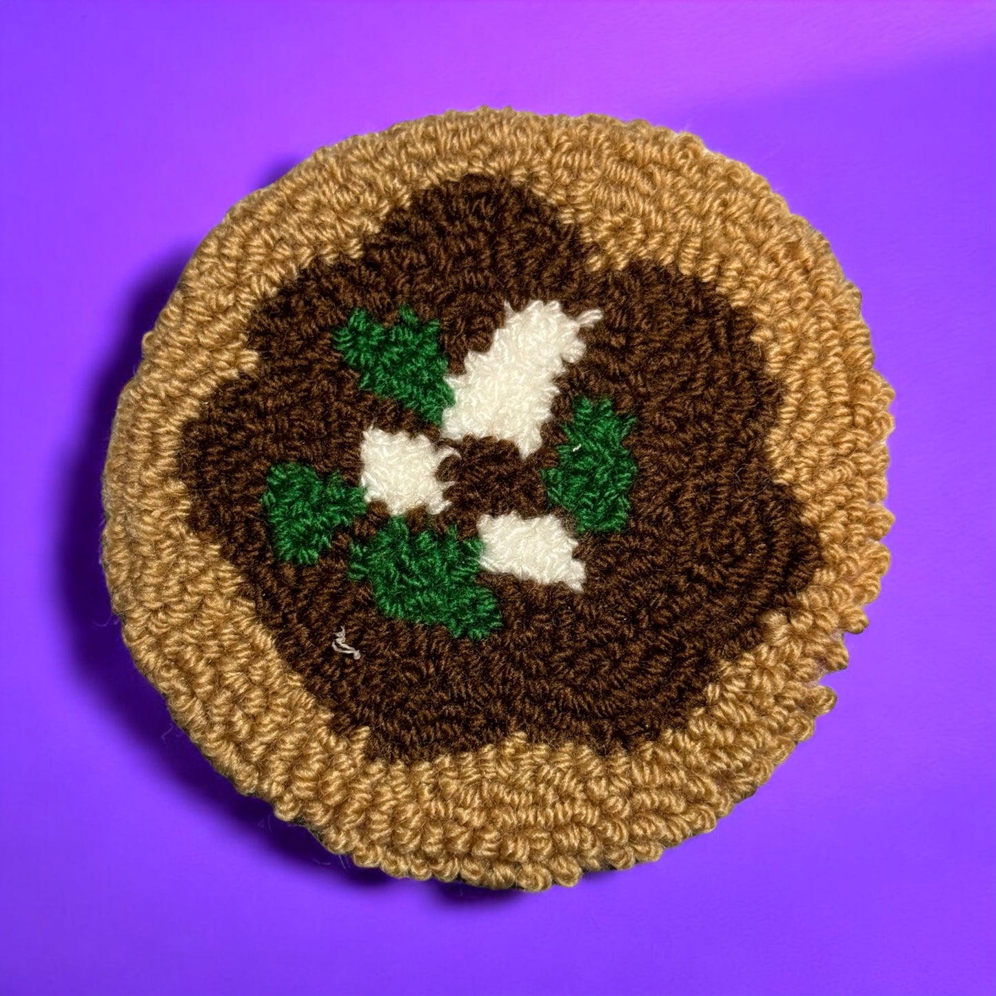 Tufted Mini Taco Mug Rug